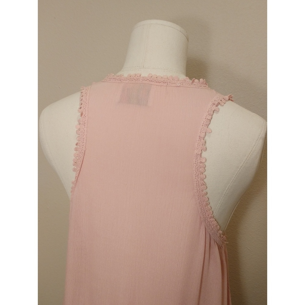 Blush toned Festival Bohemian cover up vest - Picture 4 of 7